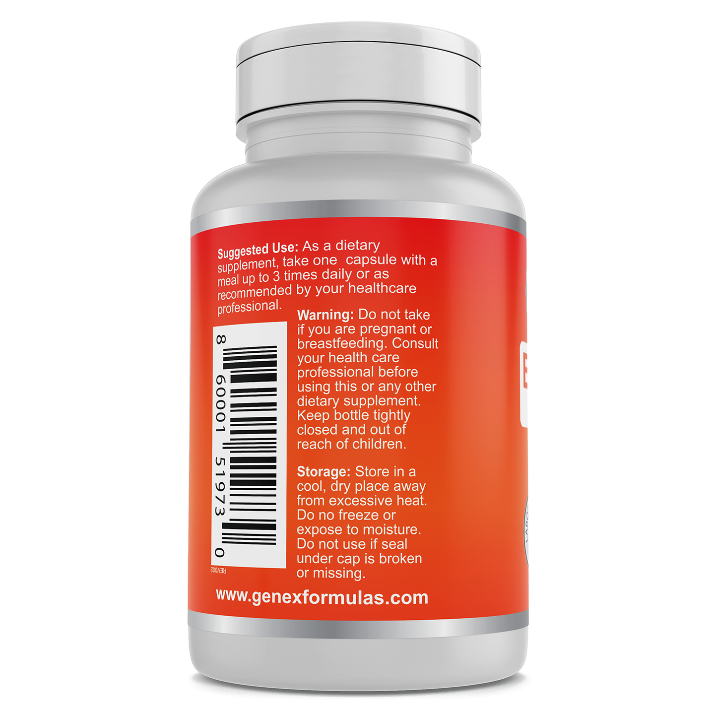 Genex Berberine HCl 500mg (90 Capsules)