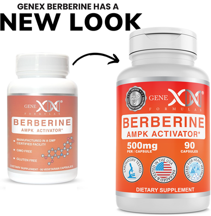 Genex Berberine HCl 500mg (90 Capsules)