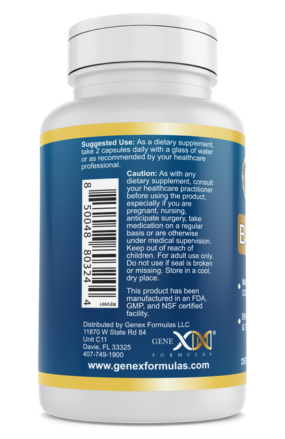 Genex Super B-Complex Proprietary Organic Blend (120 Capsules)