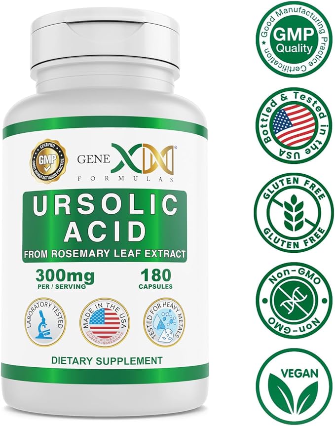 GENEX Ursolic Acid 300mg (180 Capsules)