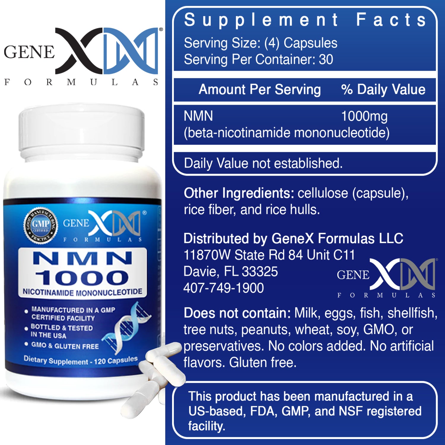 N-M-N Nicotinamide Mononucleotide | Genex Formulas – Genex