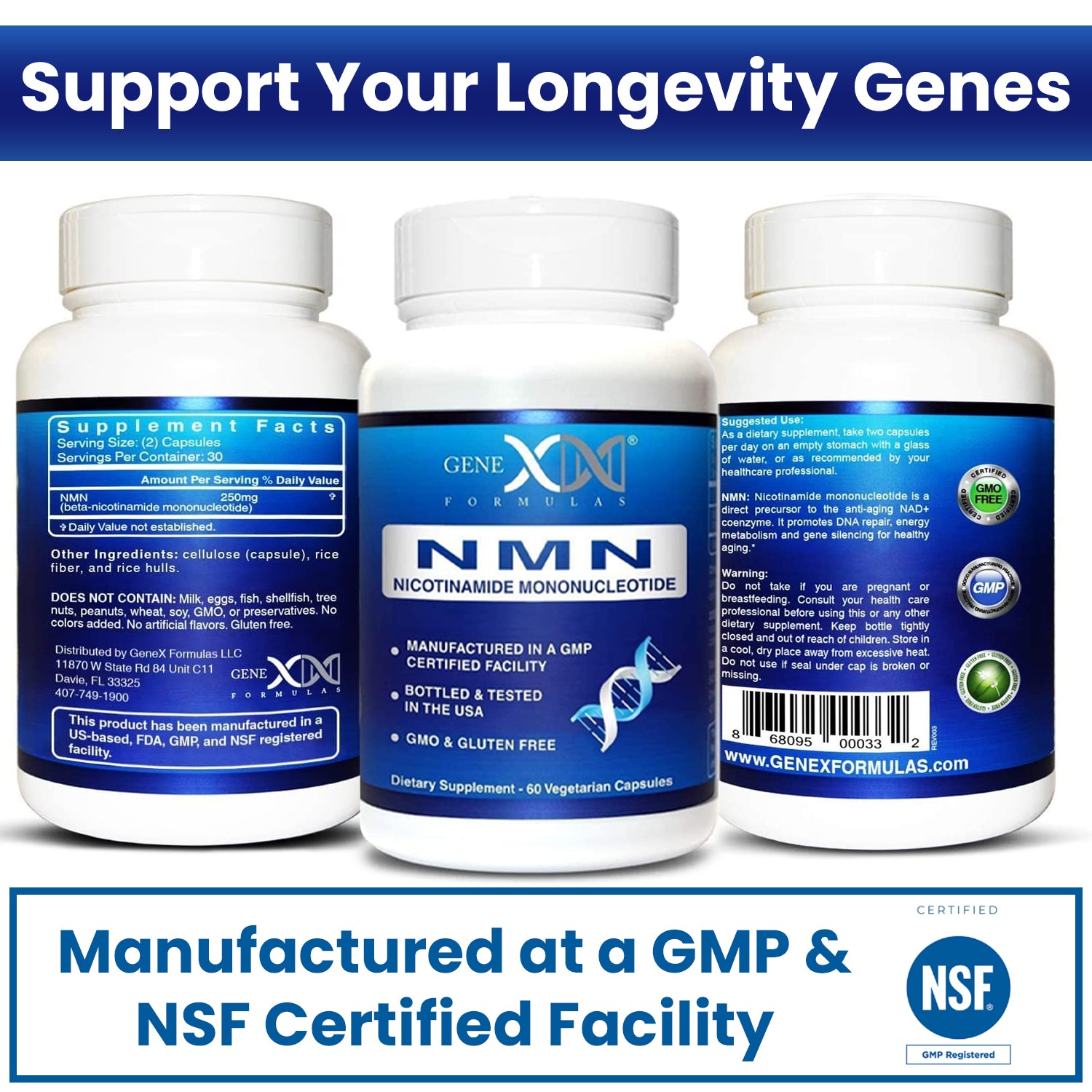 NMNs Nicotinamide Mononucleotide | Genex Formulas – Genex Formulas LLC